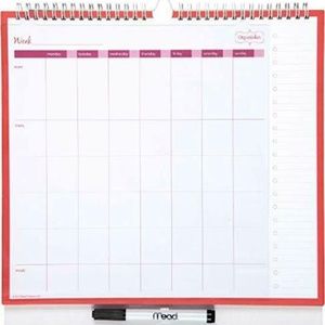 Mead Organizer Weekly Wall Dry Erase Scheduler